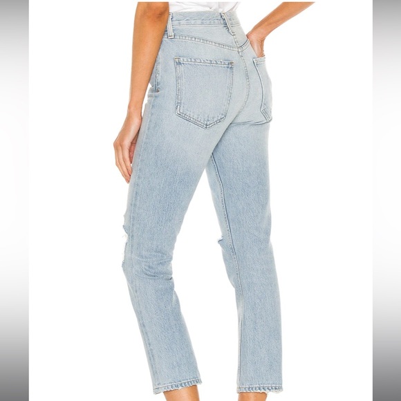 AGOLDE Riley Jeans High Rise Crop Distressed - Picture 5 of 6